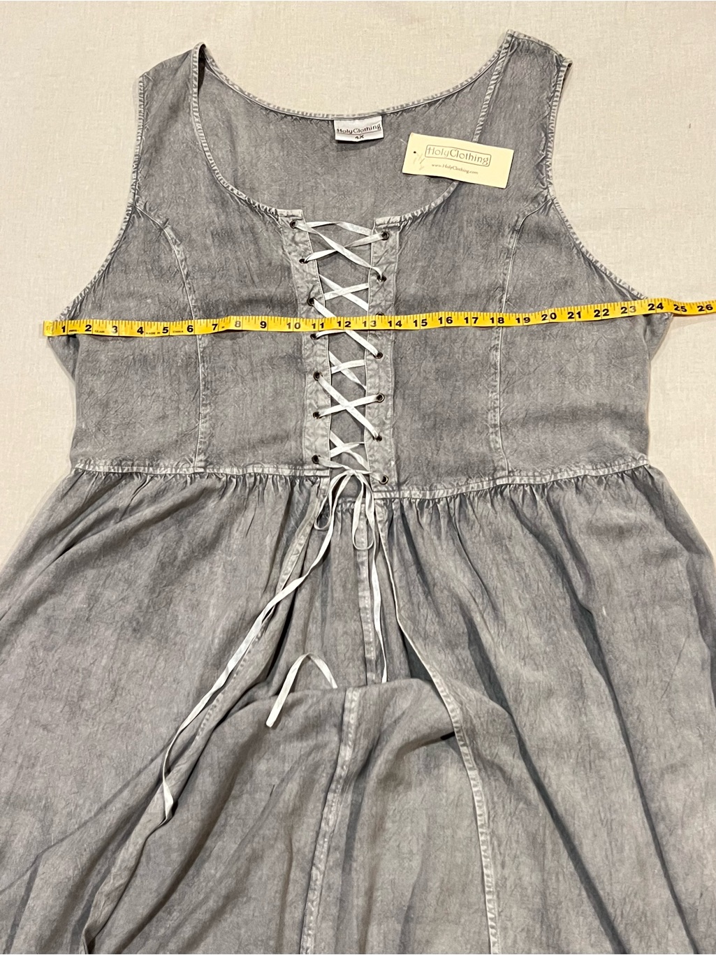 Holyclothing Midieval Ren Faire Nwt Rene Maxi Larp Overdress In Gray 4x — image 7 of 8
